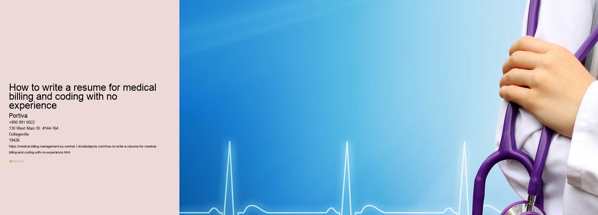 How to write a resume for medical billing and coding with no experience