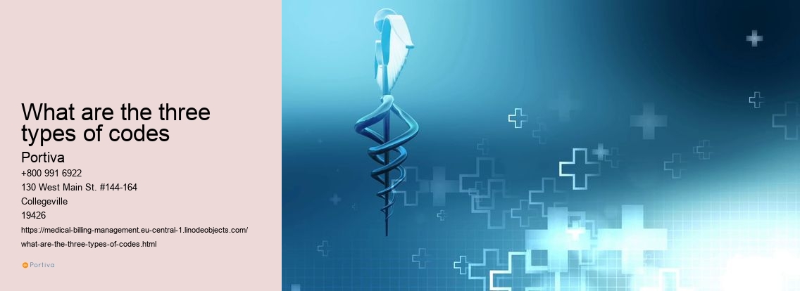 What are the three types of codes